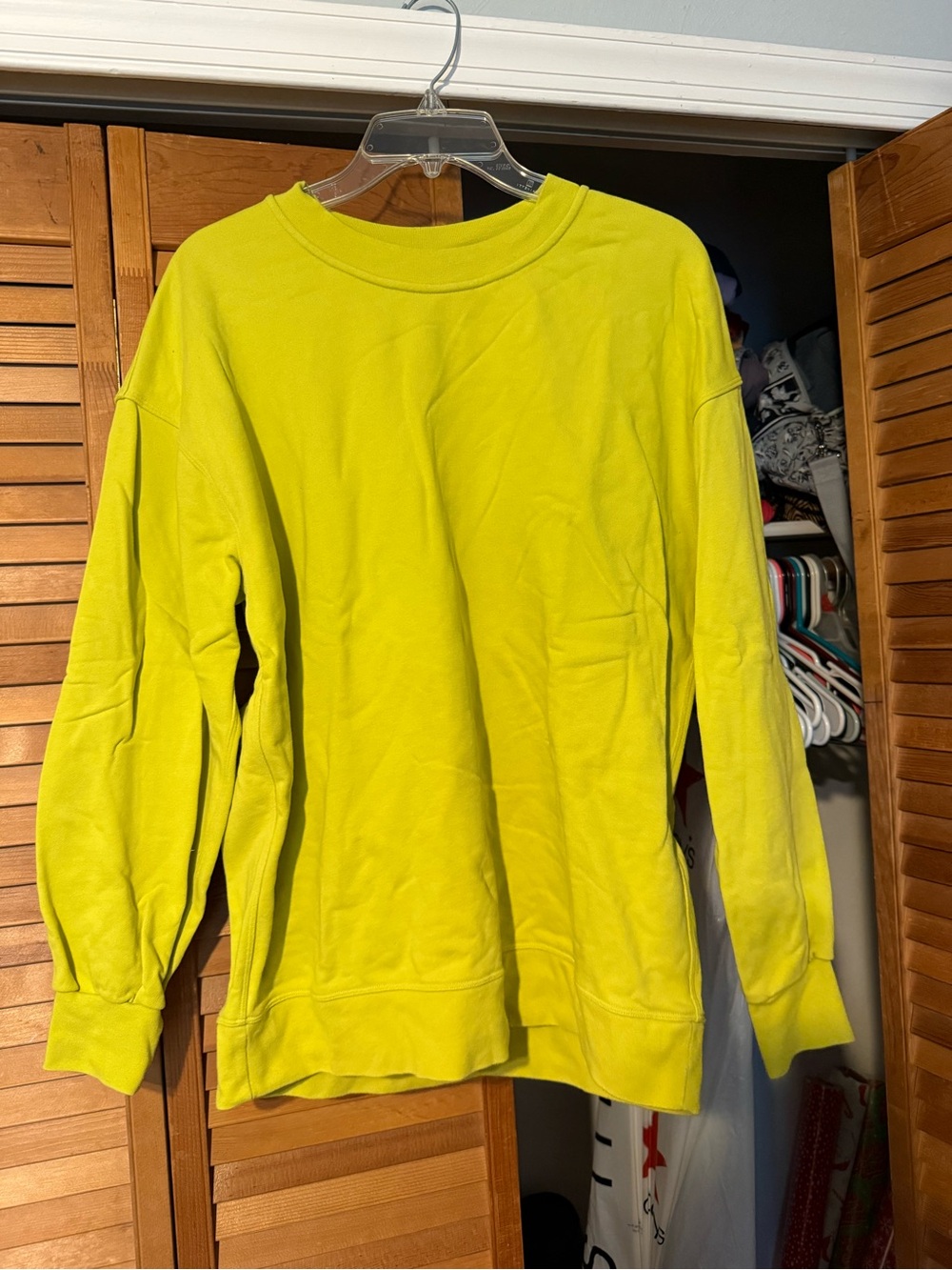 Bright Neon Yellow Crewneck Sweatshirt